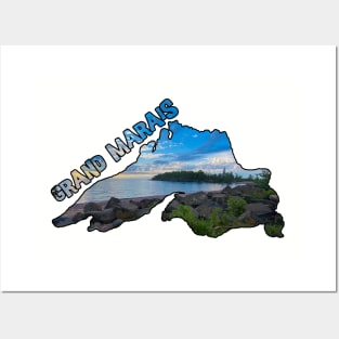 Grand Marias, Minnesota - Artist Point & Lake Superior Posters and Art